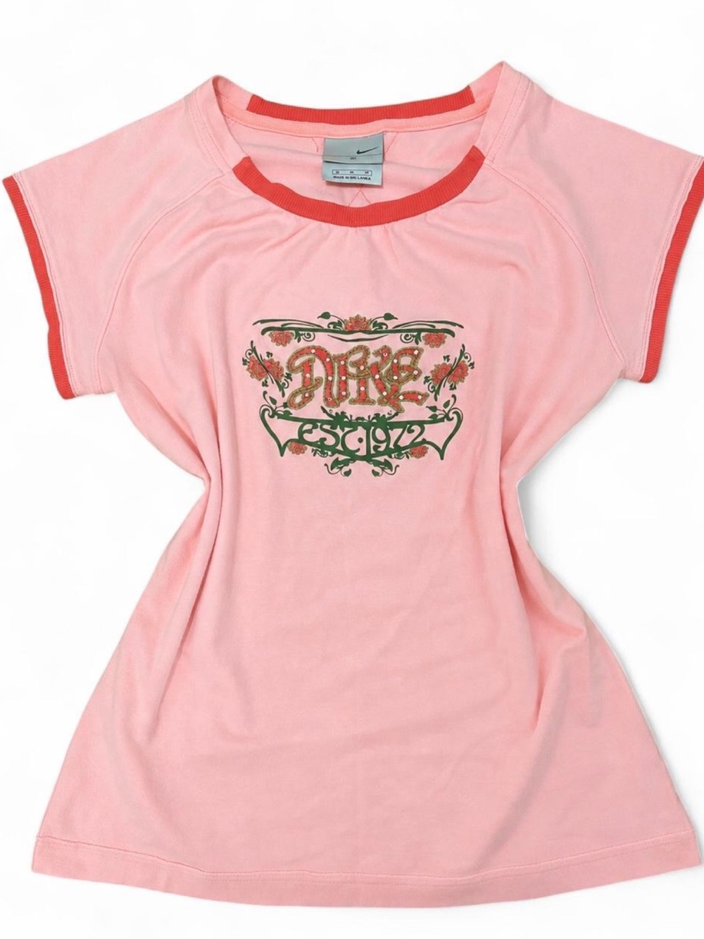 Nike pink baby tee